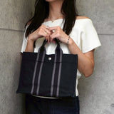 エルメス フールトゥPM キャンバス ハンドバッグ ブラック - NEWSED