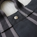 エルメス フールトゥ PM キャンバス ハンドバッグ ネイビー / グレー - NEWSED