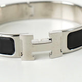 エルメス クリッククラックPM バングル シルバー / ブラック - NEWSED