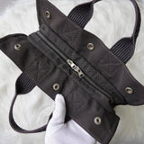 エルメス フールトゥPM キャンバス ハンドバッグ グレー - NEWSED