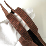 エルメス エールラインPM キャンバス ハンドバッグ ブラウン - NEWSED