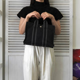 エルメス フールトゥ PM キャンバス ハンドバッグ ネイビー / グレー - NEWSED