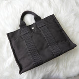 エルメス フールトゥPM キャンバス ハンドバッグ グレー - NEWSED