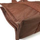 エルメス エールラインPM キャンバス ハンドバッグ ブラウン - NEWSED