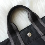 エルメス フールトゥ PM キャンバス ハンドバッグ ネイビー / グレー - NEWSED