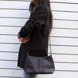 エルメス ベルランゴPM Hロゴ トゴ ショルダーバッグ ネイビー □E刻 - NEWSED