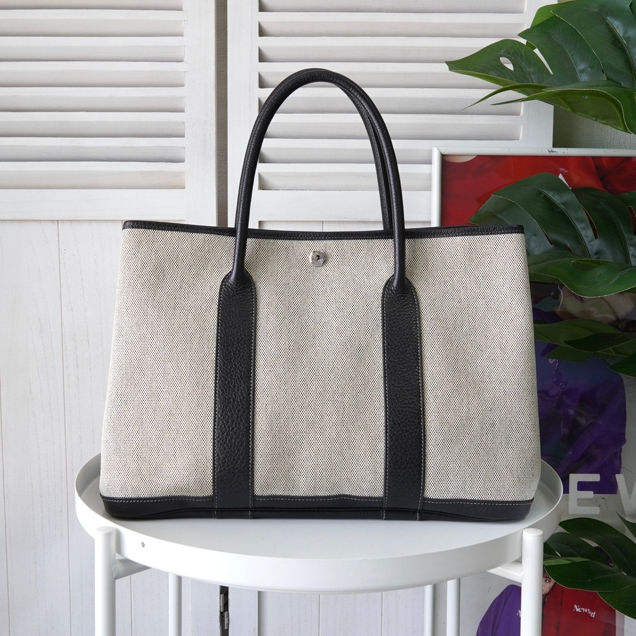 HERMES エルメス トートバッグ ガーデンパーティPM トワル