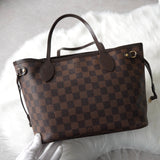 ルイ ヴィトン ダミエ ネヴァーフル PM ハンドバッグ トートバッグ N51109 ブラウン - NEWSED