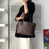 ルイ ヴィトン ダミエ ネヴァーフル PM ハンドバッグ トートバッグ N51109 ブラウン - NEWSED