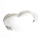 エルメス クリッククラックPM Panoplie Equestre 乗馬の装具一式 バングル シルバー ブラック ホワイト 箱付き - NEWSED