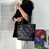 シャネル バリビアリッツ PM ココマーク キャンバス / PVC トートバッグ ブラック 19723367 - NEWSED