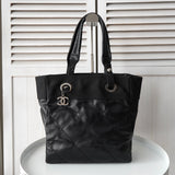 シャネル バリビアリッツ PM ココマーク キャンバス / PVC トートバッグ ブラック 19723367 - NEWSED