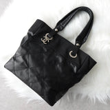 シャネル バリビアリッツ PM ココマーク キャンバス / PVC トートバッグ ブラック 19723367 - NEWSED