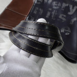 コムデギャルソン ステッチ トートバッグレザー ネイビー / ブラウン - NEWSED