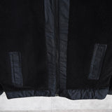 ナイキ エーシージー リバーシブル ボア ジャケット ナイロンジャケット ロゴ刺繍 ブラック - NEWSED