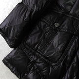 バーバリー ブルーレーベル ホースロゴ ノバチェック裏地 ロング ダウンジャケット レディース ダークブラウン - NEWSED