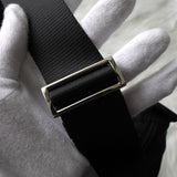 プラダ ポコノ テスートナイロン / レザー 三角プレート ショルダーバッグ ブラック - NEWSED