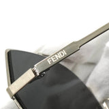 フェンディ ダブルブリッジ メタル サングラス シルバー / ブラック - NEWSED