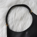 グッチ レザー ワンショルダーバッグ ブラック - NEWSED