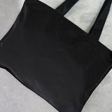 プラダ ポコノ テスート ナイロン トートバッグ トライアングルロゴ ブラック - NEWSED