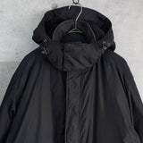 ポロ バイ ラルフローレン フーデッド ダウンジャケット フード取り外し可能 ブラック - NEWSED