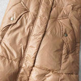 バーバリー ダウンコート ダウンジャケット ホースロゴ 刺繍 ノバチェック裏地 ベージュ レディース - NEWSED