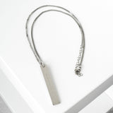 エムエムシックス メゾン マルジェラ プレート シルバー ネックレス - NEWSED