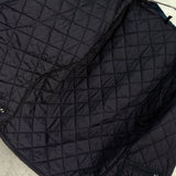 バブアー コーデュロイ襟 ロゴ キルティングジャケット ブラック - NEWSED