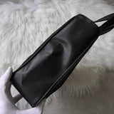 プラダ ポコノ テスート ナイロン / レザー ハンドバッグ トライアングルロゴ ブラック - NEWSED