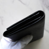 プラダ サフィアーノ レザー 長財布 二つ折り財布 三角プレート ブラック - NEWSED