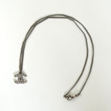 シャネル ココマーク ラインストーン ネックレス シルバー - NEWSED