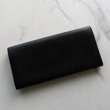 プラダ サフィアーノ レザー 長財布 二つ折り財布 三角プレート ブラック - NEWSED