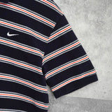 ナイキ ボーダー 半袖ポロシャツ ブラック / オレンジ - NEWSED