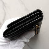 プラダ サフィアーノ レザー 長財布 二つ折り財布 ブラック - NEWSED