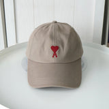 アミパリ アミ パリス ハートロゴ キャップ ベージュ 保存袋付き - NEWSED