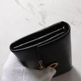 サルバトーレ フェラガモ ガンチーニ レザー 長財布 ブラック パスケース付き 箱付き - NEWSED