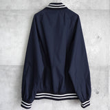 ラコステ ナイロン スタジャン ブルゾン ロゴパッチ ネイビー - NEWSED