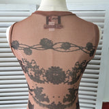 ジャンポール ゴルチエ シースルー ノースリーブ カットソー ブラウン レディース - NEWSED