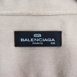 バレンシアガ ヴィンテージ 長袖シャツ ロゴ刺繍 ベージュ - NEWSED