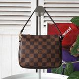 ルイ ヴィトン ダミエ トゥルース・メイクポーチ ミニバッグ ブラウン - NEWSED