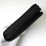 プラダ テスート ポコノ ナイロン トライアングルロゴ ラウンドファスナー 二つ折り財布 ブラック - NEWSED