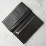 メゾン マルジェラ 四つタグ レザー ロングウォレット 長財布 グレー - NEWSED