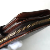 ルイ ヴィトン モノグラム コンパクトジップ 二つ折り財布 コンパクトウォレット ブラウン - NEWSED