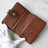 ルイ ヴィトン モノグラム ポルトパピエ・ジップ 二つ折り財布 ブラウン - NEWSED