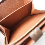 ルイ ヴィトン モノグラム ポルトパピエ・ジップ 二つ折り財布 ブラウン - NEWSED