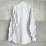 バレンティノ ガラヴァーニ ヴィンテージ ストライプ柄 ロゴ 刺繍 長袖シャツ グレー - NEWSED