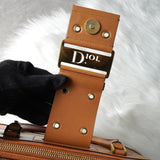 ディオール レザー ハンドバッグ 自立型 キャメル - NEWSED