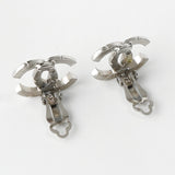 シャネル ココマーク ラインストーン イヤリング シルバー - NEWSED