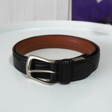 バーバリー シルバーバックル ベルト ブラック - NEWSED