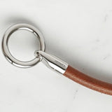 エルメス グレナン レザー ブレスレット ブラウン / シルバー - NEWSED